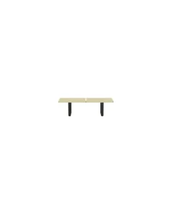 Bank Nelson Bench - Holz natur - Esche massiv - Designer Angelo Natuzzi