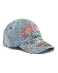 Baseballkappe aus Denim mit Konzertgrafik - Hüte - Herren - Blau