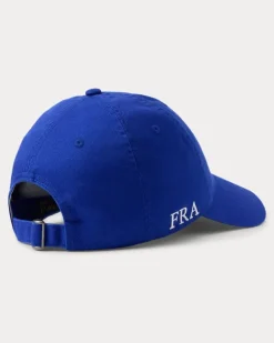 Baseballkappe France aus Twill Blue