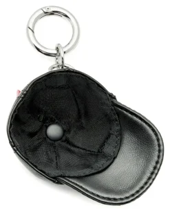 Baseball Schlüsselanhänger mit Baseballkappe - Schwarz