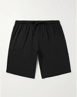 Basel Stretch-Micro Modal Jersey Pyjama Shorts Black