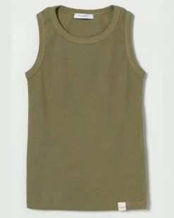 Basic-Tanktop aus Baumwolle GrüN