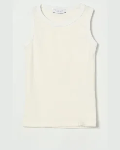Basic-Tanktop aus Baumwolle Yellow