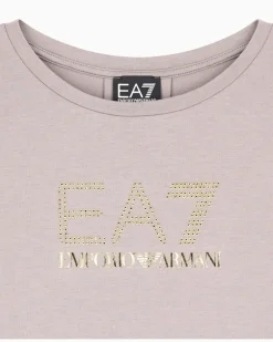 Baumwolle Langarmshirt im Slim Fit mit Nieten Evolution Grau