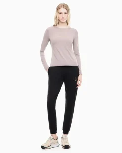 Baumwolle Langarmshirt im Slim Fit mit Nieten Evolution Grau