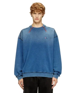 BaumwollHoodie mit kontrastierenden Nähten - Sweatshirts - Herren - Blau