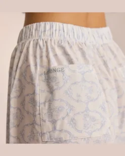 Baumwoll-Pyjamahose - Blau
