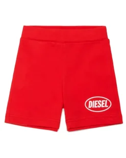 Baumwollshorts mit Logoprint - Kurze Hosen - Unisex - Rot
