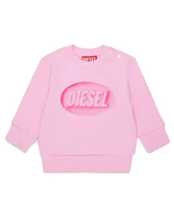 Baumwoll-Sweatshirt mit Logo-Print - Sweatshirts - Unisex - Rosa