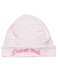 Beanie aus gestreifter Baumwolle - Weitere Accessoires - Unisex - Rosa