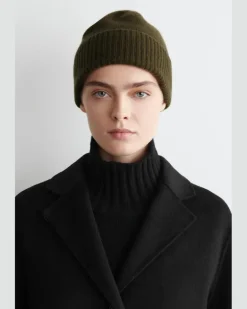 Beanie Aus Kaschmir GrüN