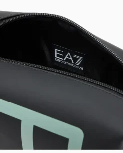 Beauty-case maxi-logo mit gummierter Oberfläche Logo Series Schwarz