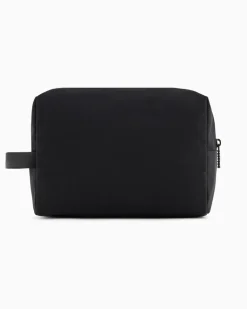 Beauty-Case mit Maxi-Logo Schwarz