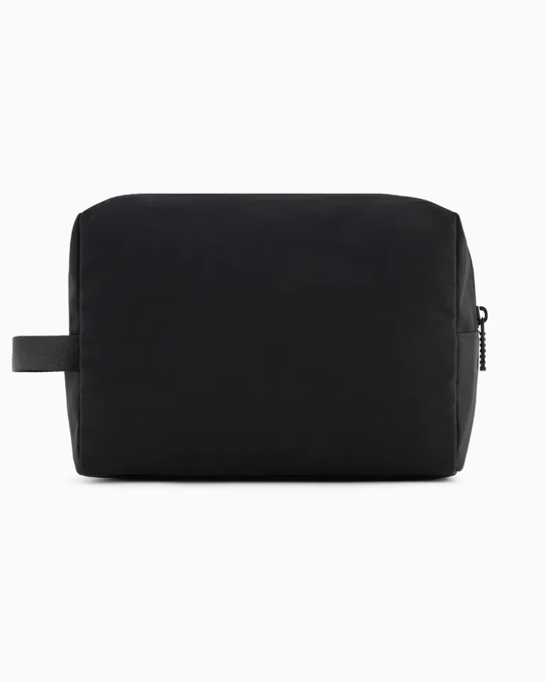 Beauty-Case mit Maxi-Logo Schwarz
