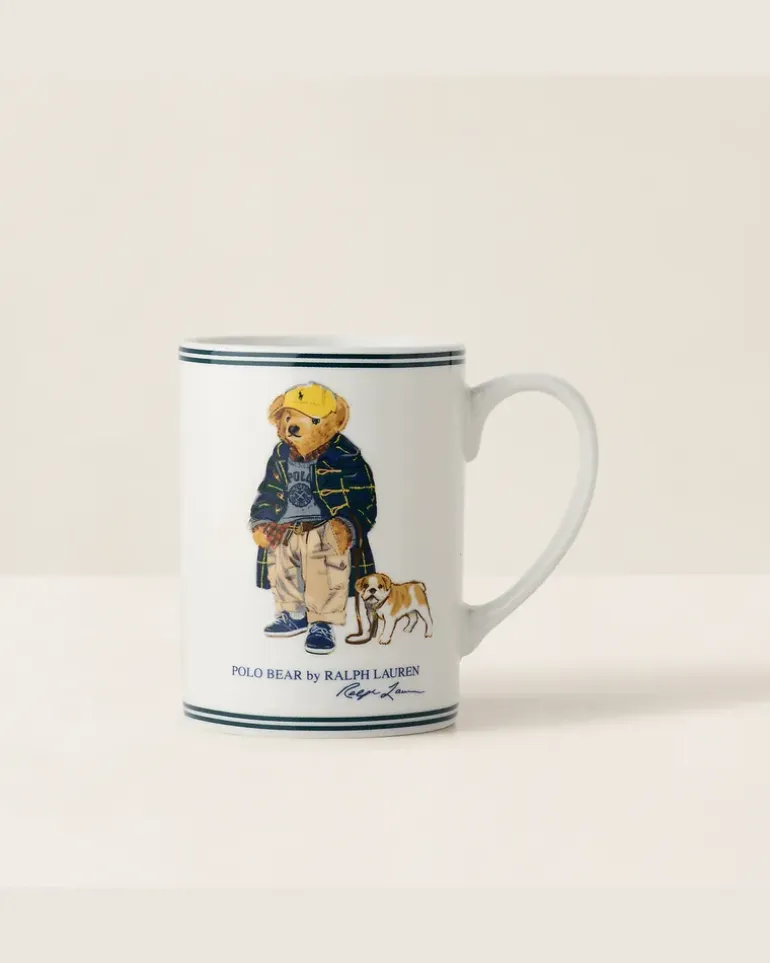 Becher mit Toggle Coat Polo Bear White