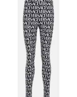 Bedruckte Leggings Schwarz