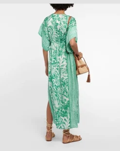 Bedruckter Kaftan Amaya GrüN