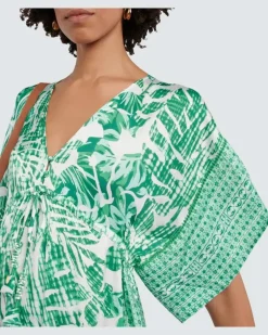 Bedruckter Kaftan Amaya GrüN