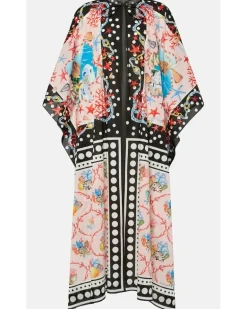 Bedruckter Kaftan Capri aus Baumwolle Multicolor
