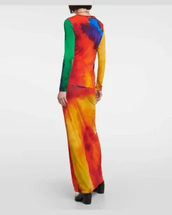 Bedrucktes Longsleeve aus Jersey Multicolor