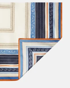 Bedrucktes Tuch aus Seiden-Twill Multicolor