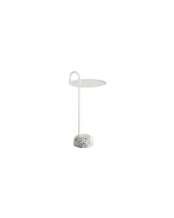 Beistelltisch Bowler - Beige - Epoxid-lackierter Stahl - Designer Shane Schneck