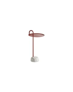 Beistelltisch Bowler - Rot - Epoxid-lackierter Stahl - Designer Shane Schneck