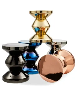 Beistelltisch in Sanduhr-Design - Gold