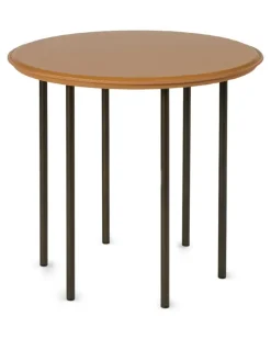 Beistelltisch mit sechs Beinen (48,5cm x 45cm) - Braun