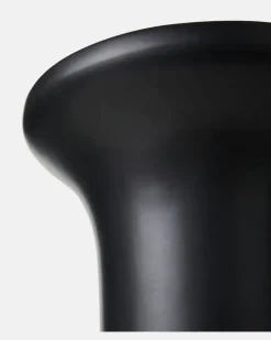 Beistelltisch Trumpet Tall aus Travertin Silber