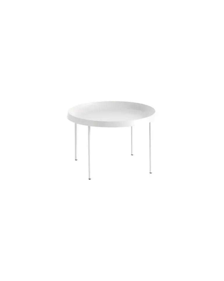 Beistelltisch Tulou - Weiß - Rohrförmiger Stahl - Designer GamFratesi