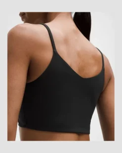 Bend This BH mit Spaghetti-Trägern Leichter Halt für A–C-Cups für Frauen – Größe in Black