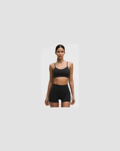Bend This BH mit Spaghetti-Trägern Leichter Halt für A–C-Cups für Frauen – Größe in Black