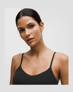 Bend This BH mit Spaghetti-Trägern Leichter Halt für A–C-Cups für Frauen – Größe in Black