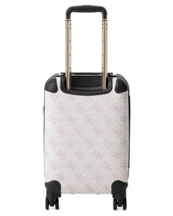 Berta Koffer mit Monogramm-Print - Weiß