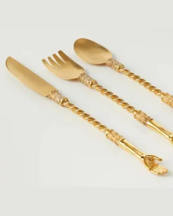Besteckset Joyas en Casa, 3-teilig Gold