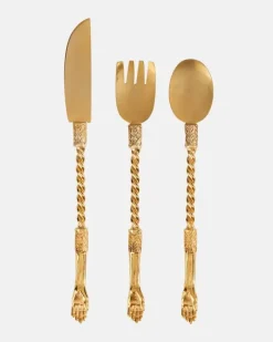 Besteckset Joyas en Casa, 3-teilig Gold