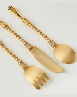 Besteckset Joyas en Casa, 3-teilig Gold