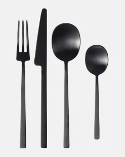 Besteckset Kogei, 24-teilig Schwarz