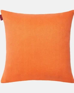 Besticktes Kissen Pegaso aus Leinen Orange