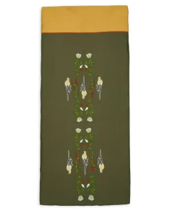 Bestickte Tischdecke - Grün