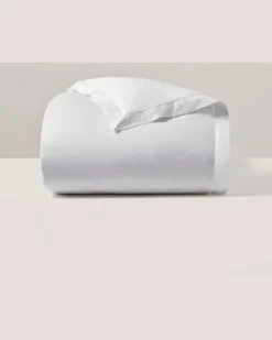 Bettbezug aus Baumwollatlas White
