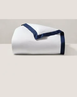 Bettbezug aus Baumwollatlas Blue