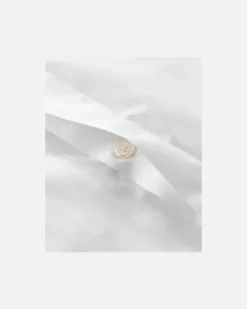 Bettbezug aus Baumwolle mit Falten White