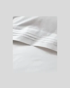 Bettbezug aus Baumwolle mit Falten White