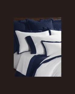Bettlaken-Set aus Baumwollatlas Blue