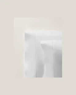 Bettlaken-Set aus Baumwollatlas White
