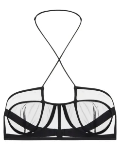 BH aus Mesh Schwarz