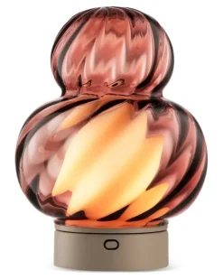 Bibendum Tischlampe mit Optik - Braun