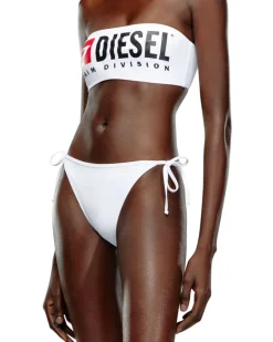 Bikini-Hose aus Recycling-Nylon mit Maxi-Logo - Panties - Damen - Weiss